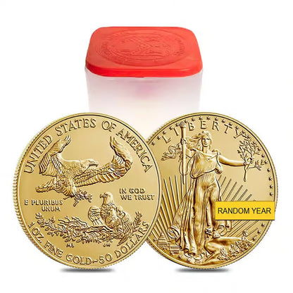 1 oz Gold American Eagle $50 Coin BU (Random Year)